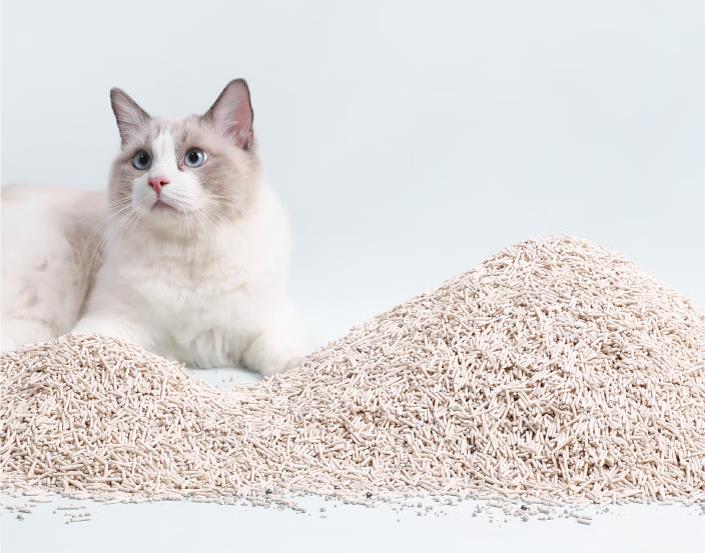 La arena para gatos de tofu que contiene fibra de guisante es mejor que la fibra de soja